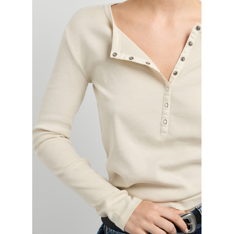 t-shirt femme  pepe jeans blanca