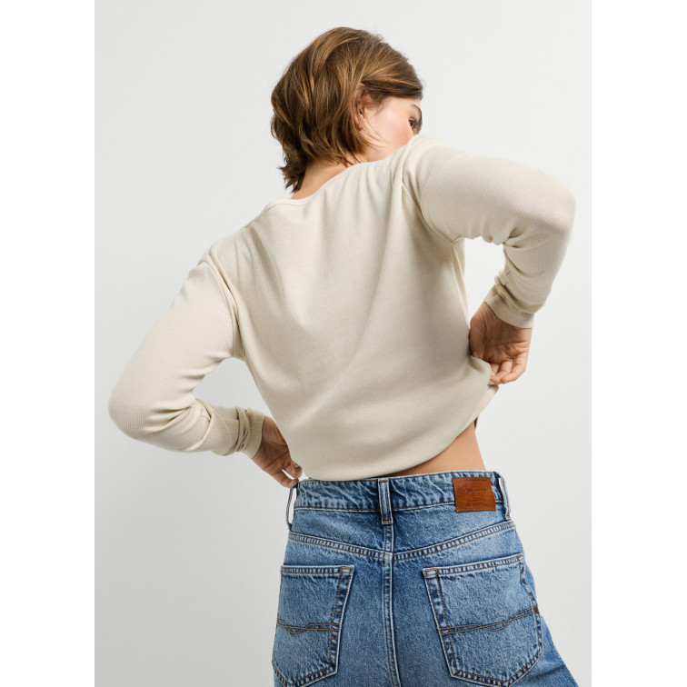t-shirt femme  pepe jeans blanca