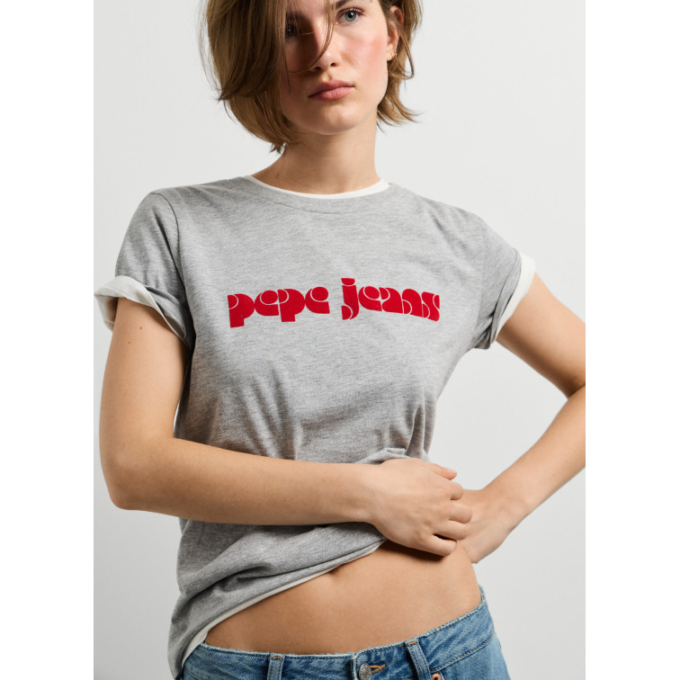 t-shirt femme  pepe jeans benilda