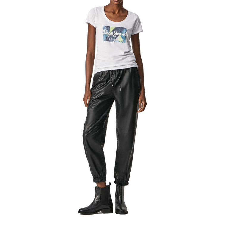 t-shirt femme logo desgastado pepe jeans dafne