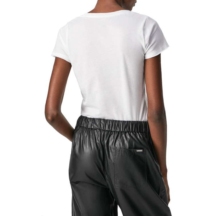 t-shirt femme logo desgastado pepe jeans dafne