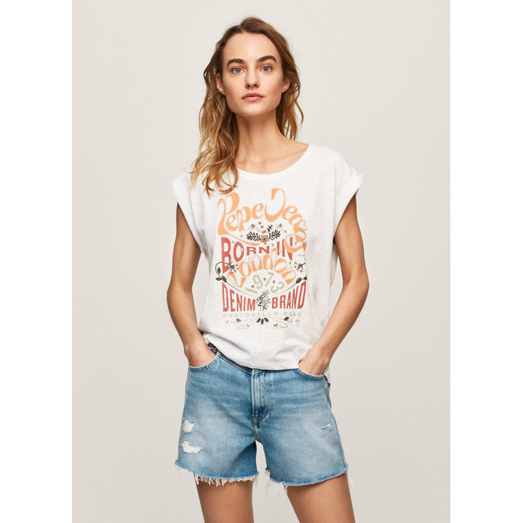 t-shirt femme  pepe jeans onna