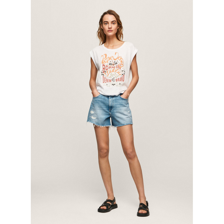 t-shirt femme  pepe jeans onna