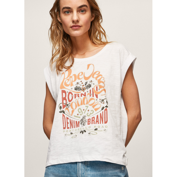 t-shirt femme  pepe jeans onna