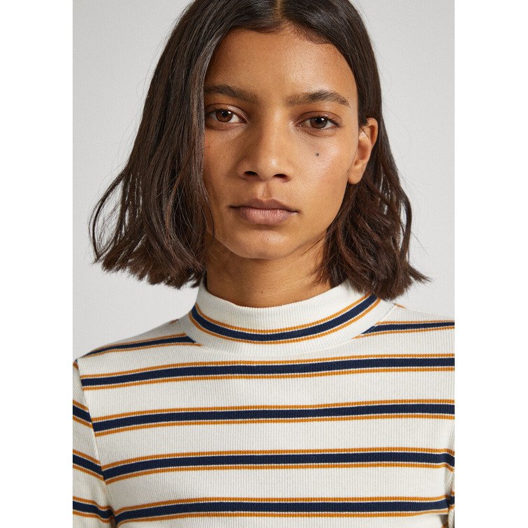 t-shirt femme  pepe jeans cher stripes