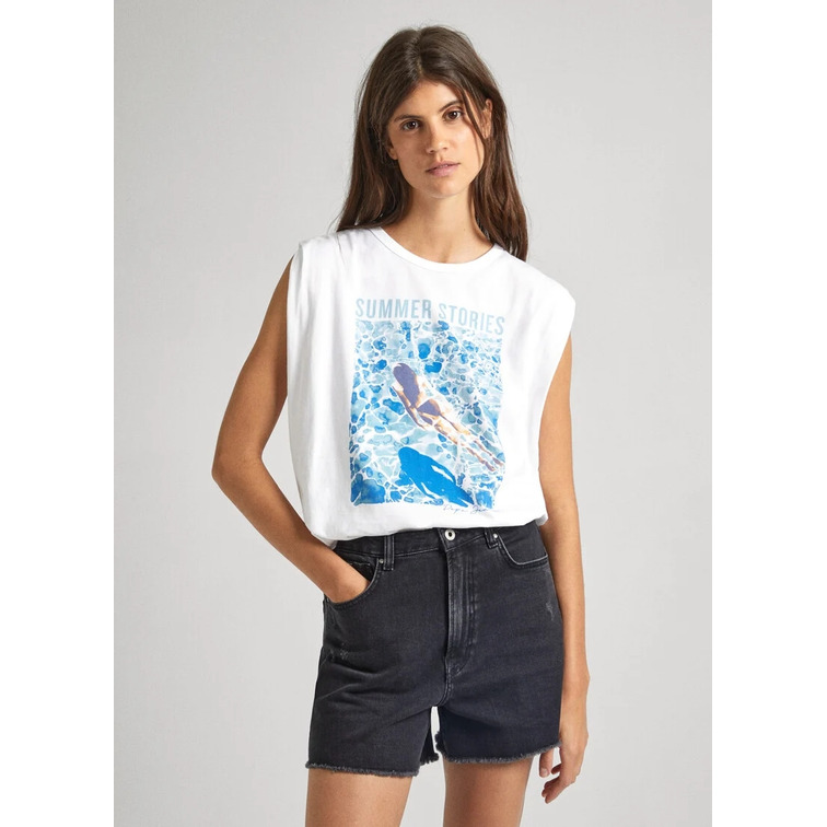 t-shirt femme  pepe jeans laenor