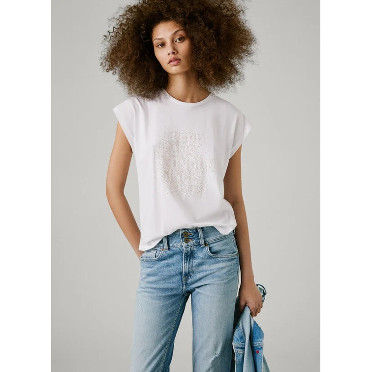 t-shirt femme  pepe jeans aza