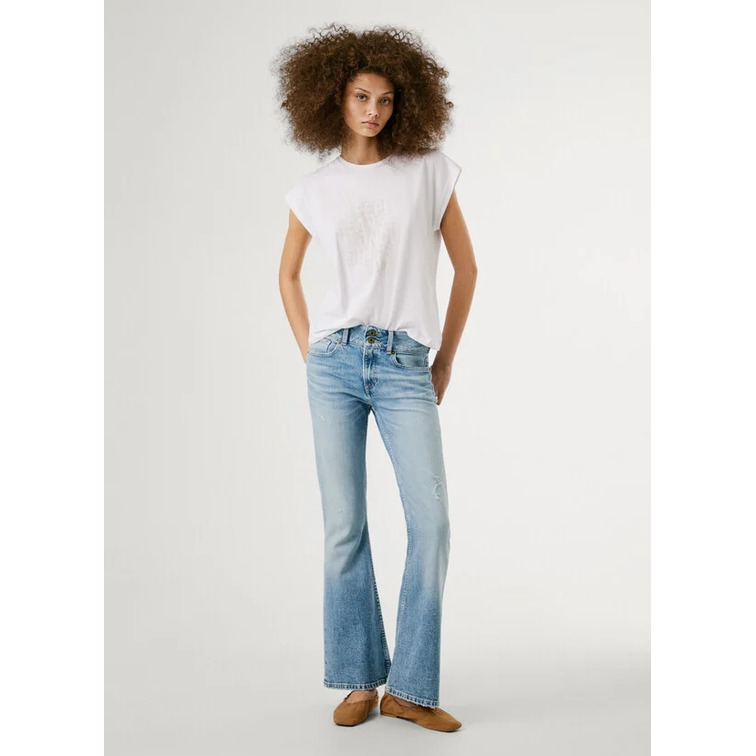 t-shirt femme  pepe jeans aza