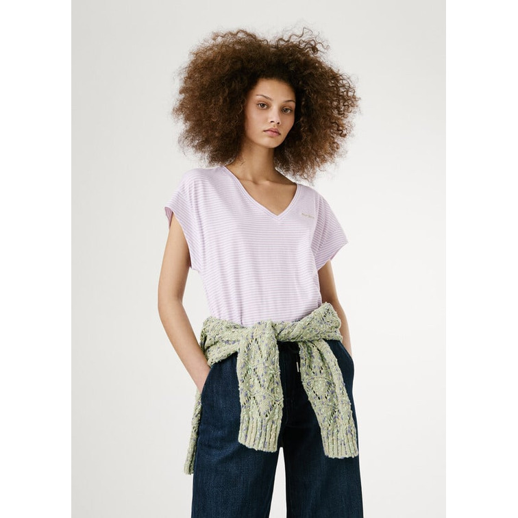 t-shirt femme  pepe jeans andy