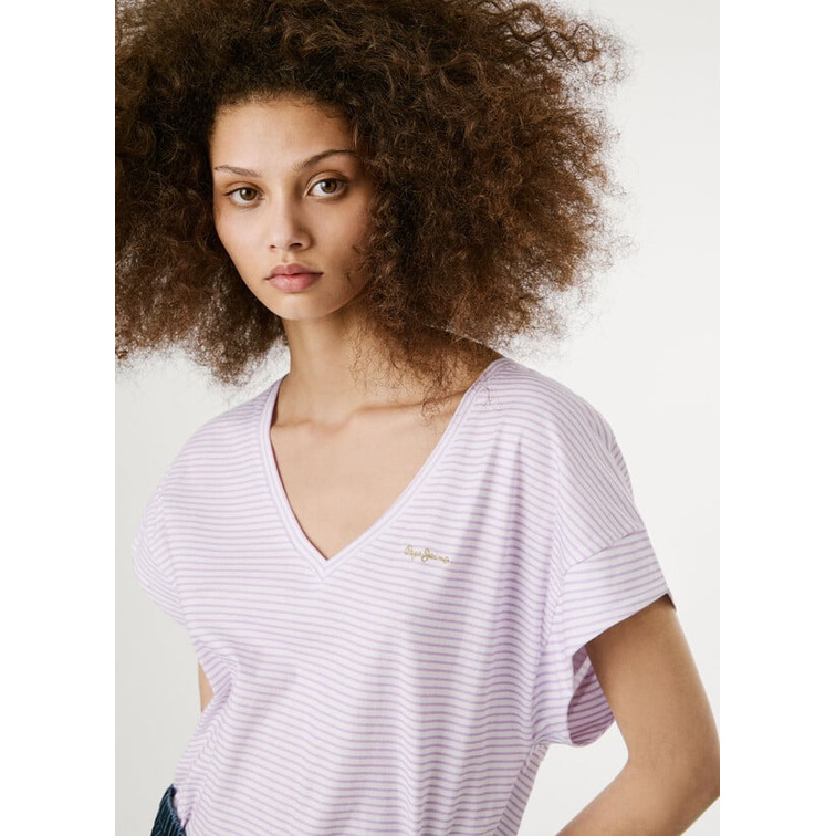 t-shirt femme  pepe jeans andy
