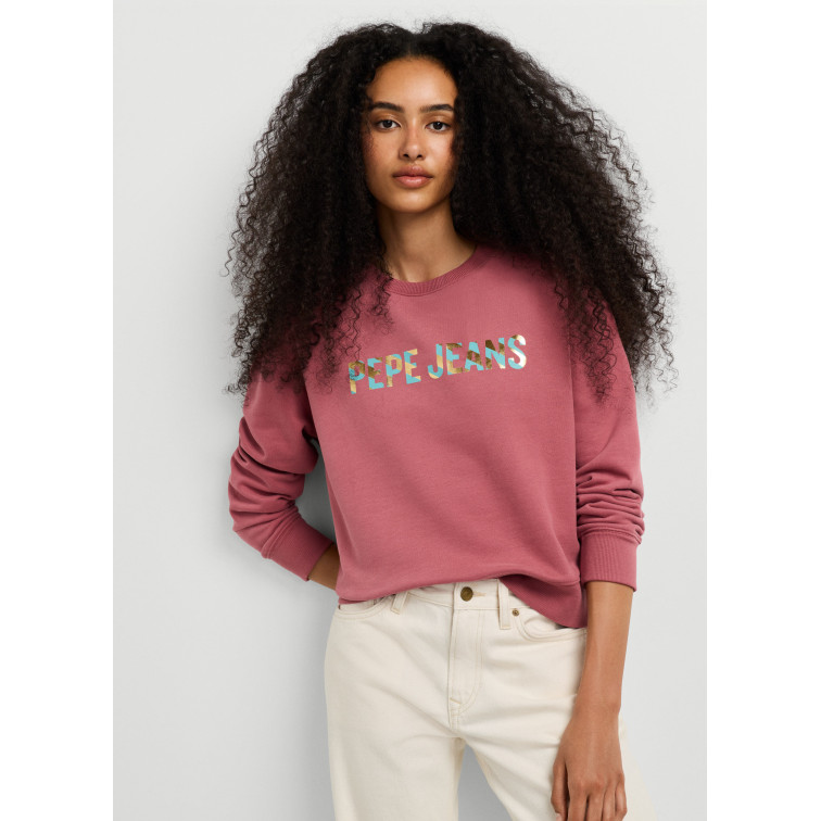 sweat-shirt femme  pepe jeans celeste