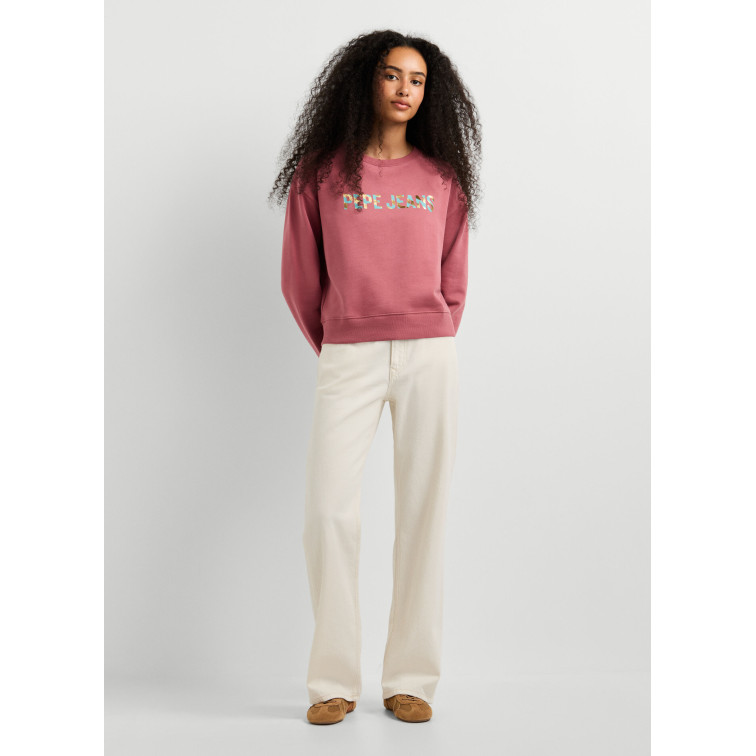 sweat-shirt femme  pepe jeans celeste
