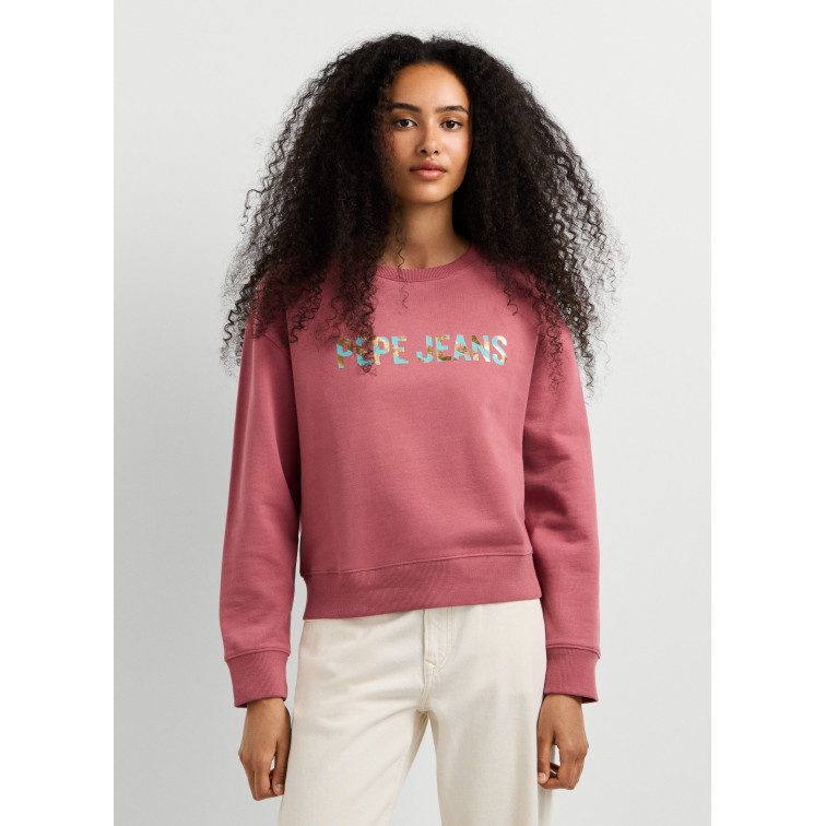 sweat-shirt femme  pepe jeans celeste