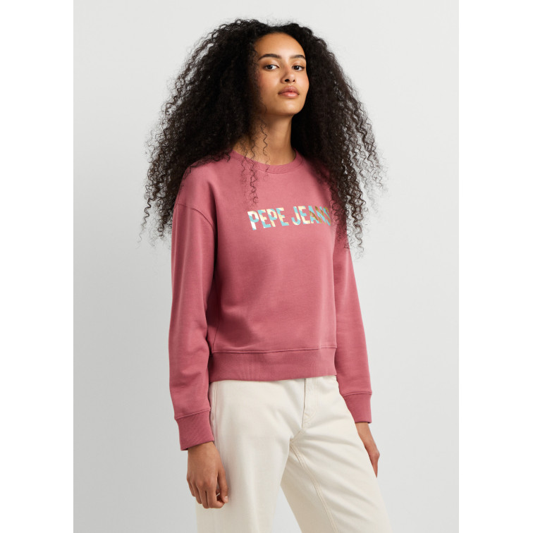 sweat-shirt femme  pepe jeans celeste