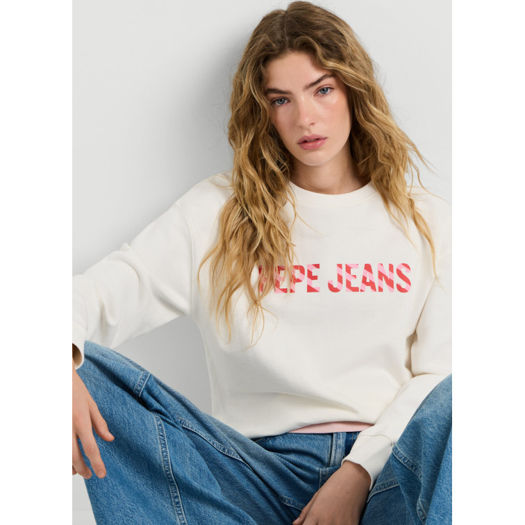 sweat-shirt femme  pepe jeans celeste