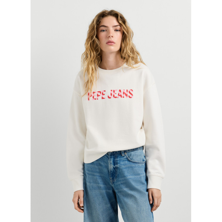 sweat-shirt femme  pepe jeans celeste