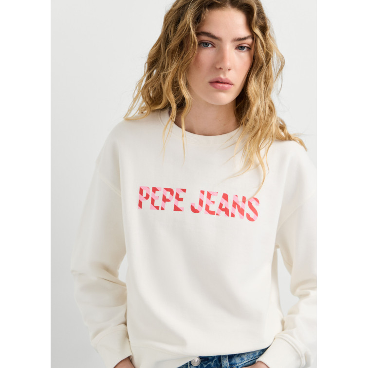 sweat-shirt femme  pepe jeans celeste