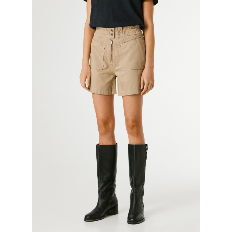 le short femme  pepe jeans crusade zipper short