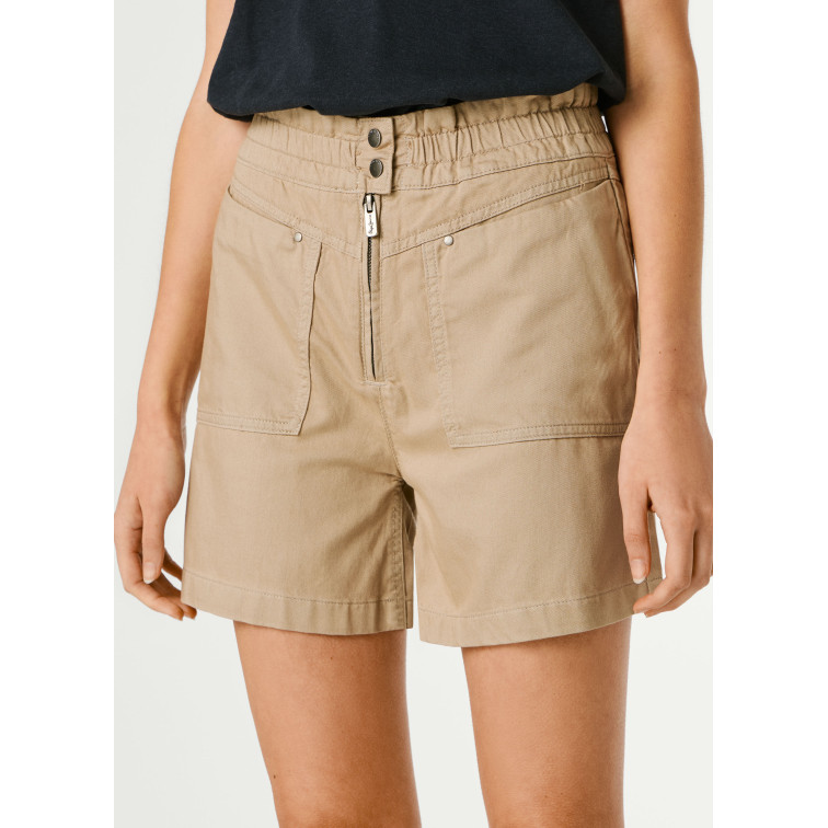 le short femme  pepe jeans crusade zipper short