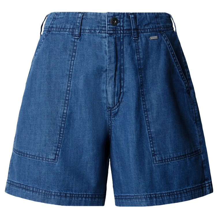 le short femme  pepe jeans relaxed short hw utility