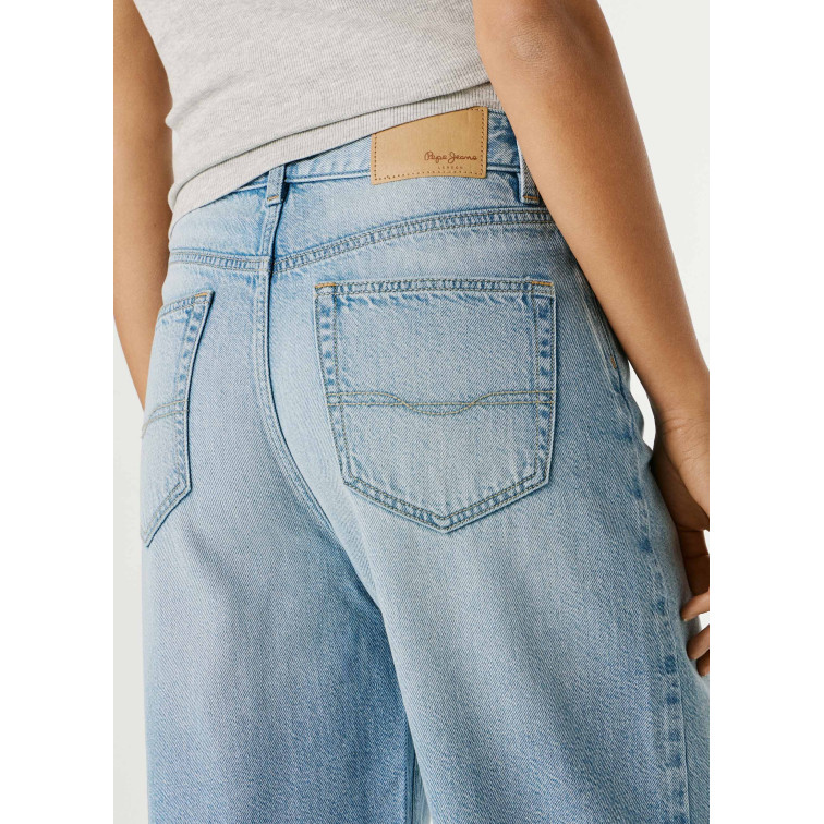 le short femme  pepe jeans relaxed bermuda uhw lexa