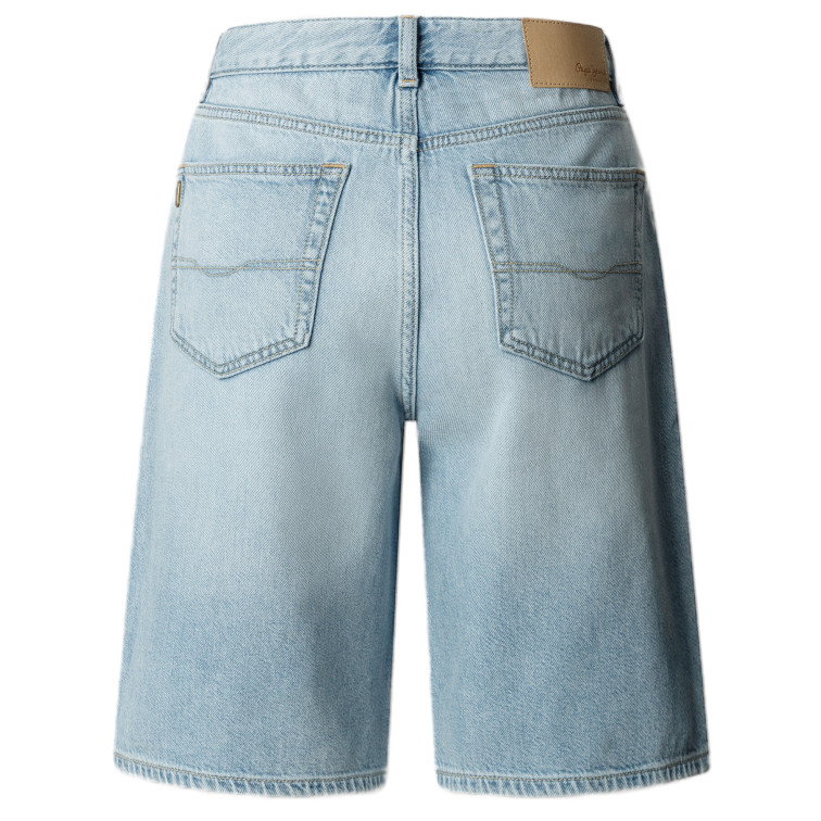 le short femme  pepe jeans relaxed bermuda uhw lexa