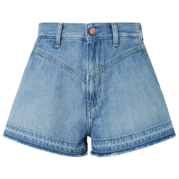 le short femme  pepe jeans a-line short uhw sky