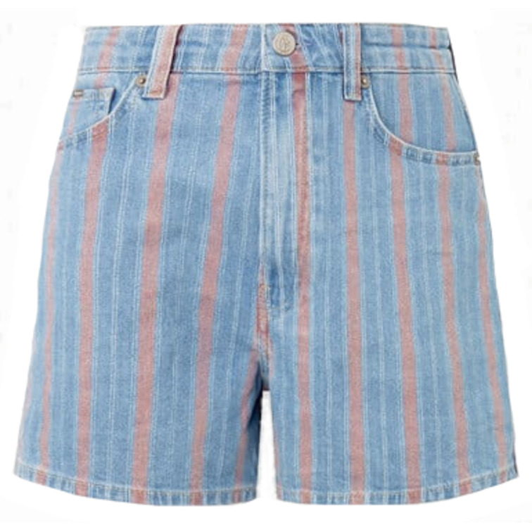 le short femme  pepe jeans a-line short uhw stripe
