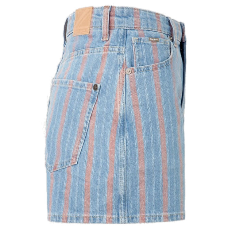 le short femme  pepe jeans a-line short uhw stripe