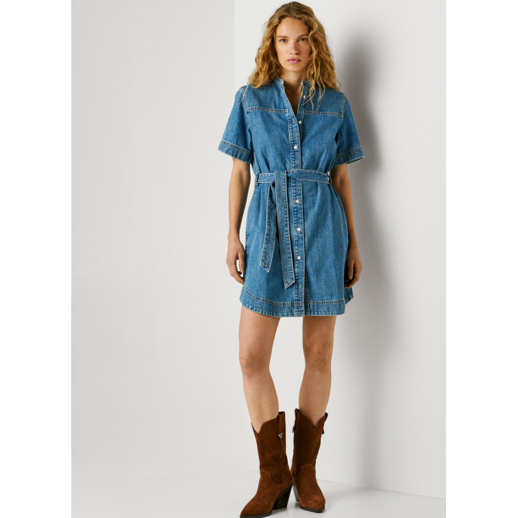 robe femme  pepe jeans denim dress victoria ss