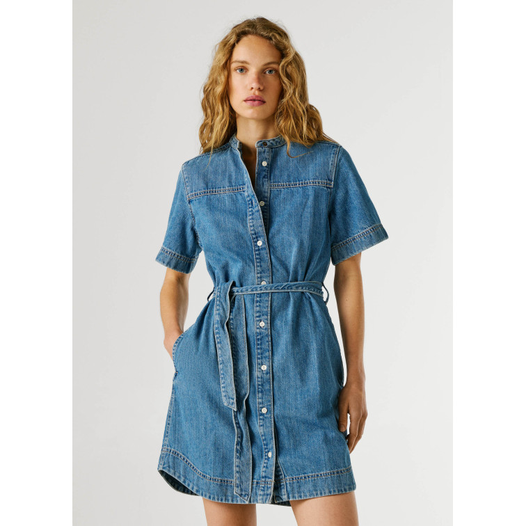 robe femme  pepe jeans denim dress victoria ss