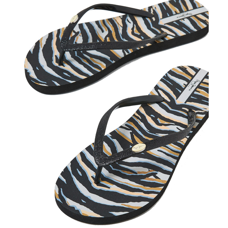 tongs imprimées femme pepe jeans rake