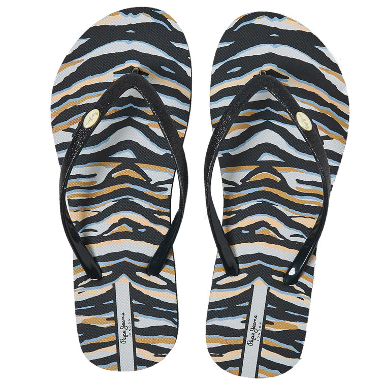 tongs imprimées femme pepe jeans rake