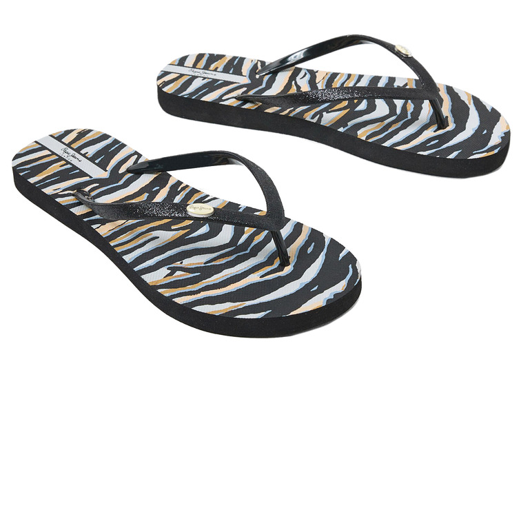 tongs imprimées femme pepe jeans rake