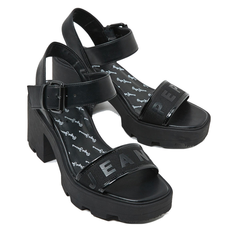 sandale femme  pepe jeans camelot logo