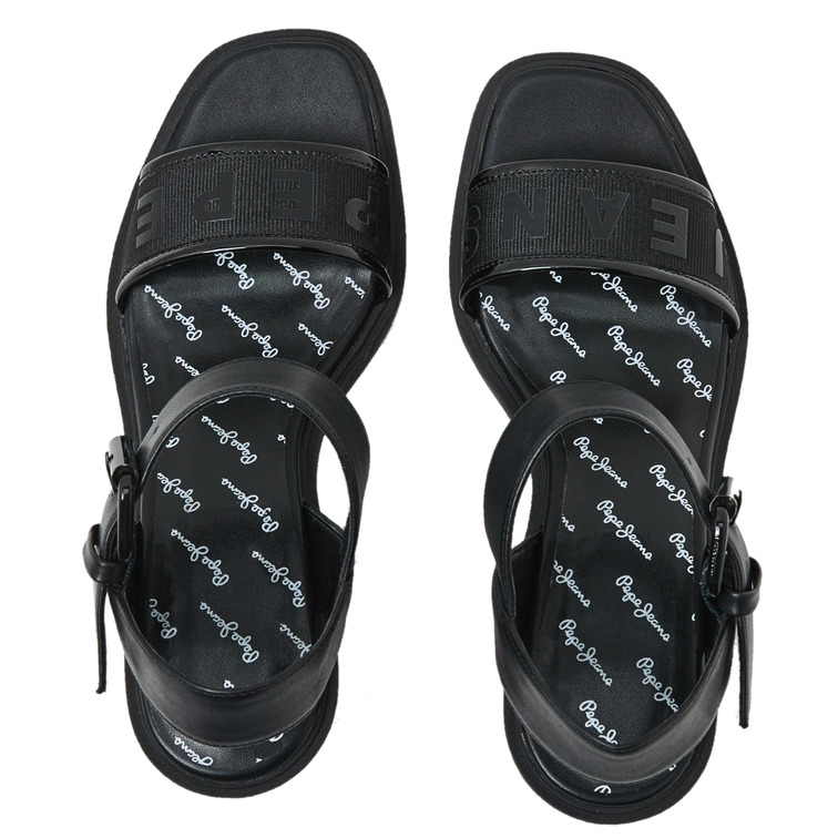 sandale femme  pepe jeans camelot logo