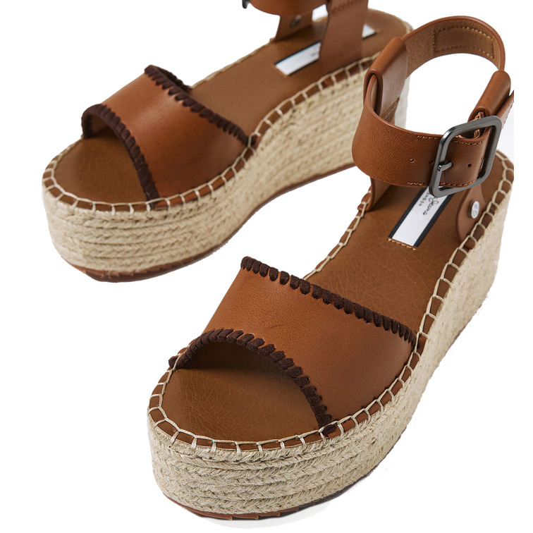 sandales jute femme pepe jeans witney