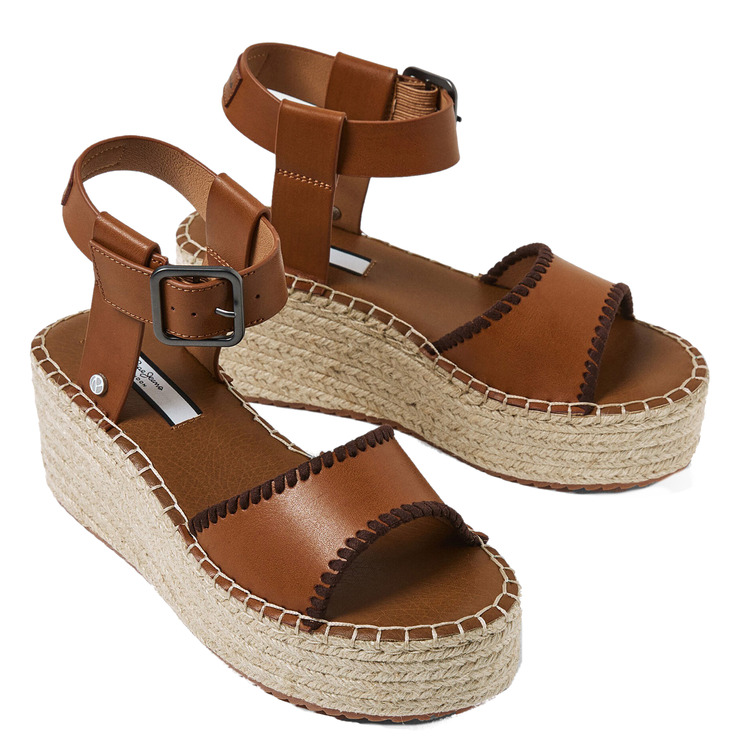 sandales jute femme pepe jeans witney