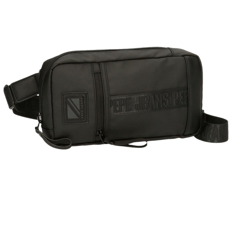  pepe jeans shou bag waist black ribbon