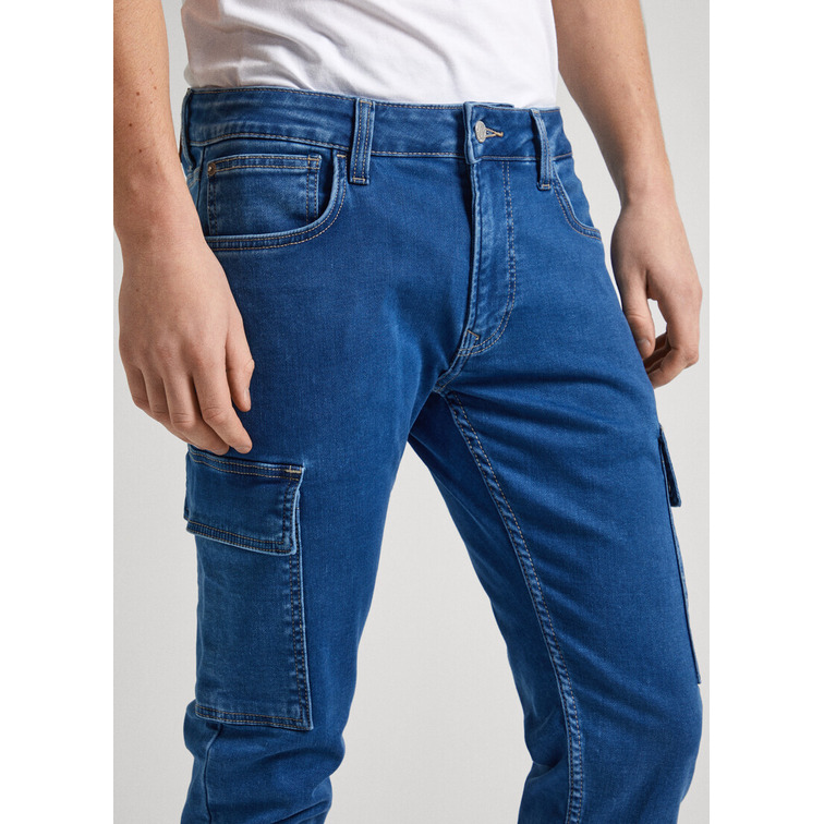 jeans homme  pepe jeans tapered jeans cargo