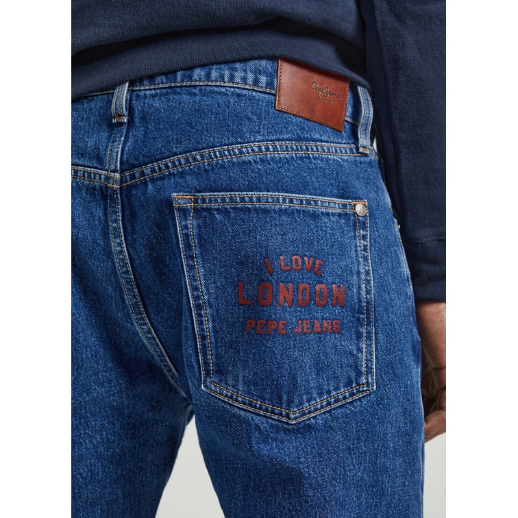 jeans homme  pepe jeans tapered jeans i love london