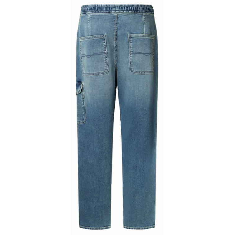 jeans homme  pepe jeans relaxed cargo mid blue