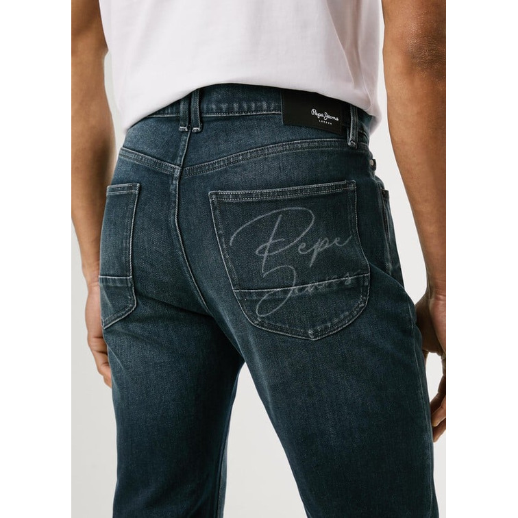 jeans homme  pepe jeans slim jeans hatch fs blue black