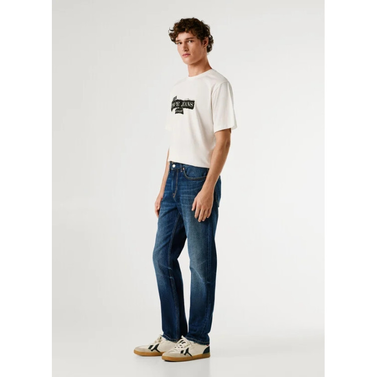 jeans homme  pepe jeans straight jeans byron fs midnig