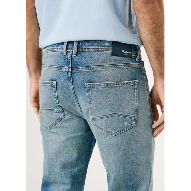 jeans homme  pepe jeans straight jeans cash fs pale ti