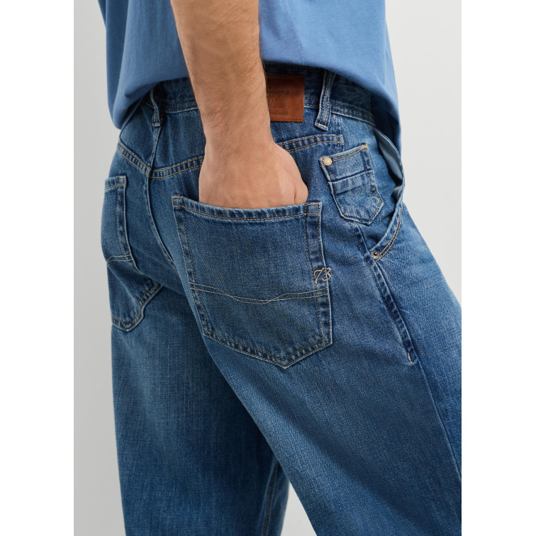 jeans homme  pepe jeans helix loose taper slub