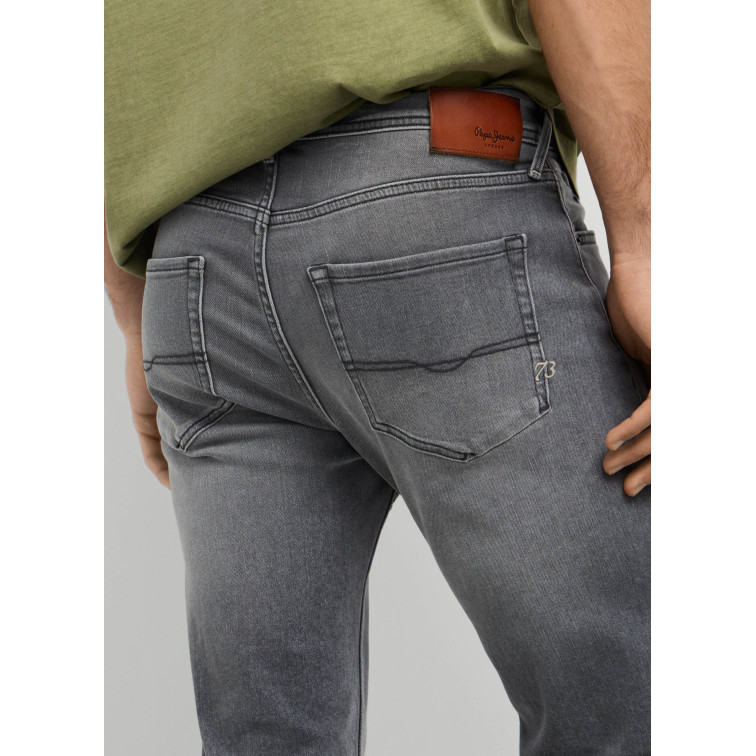 jeans homme  pepe jeans straight jeans cash brit grey