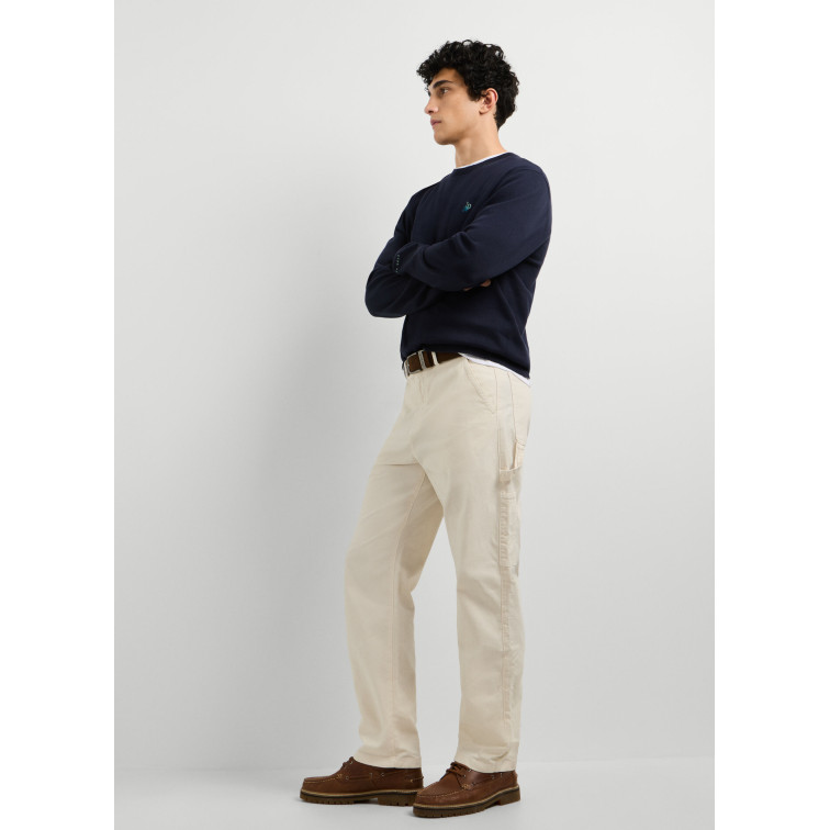 pantalon homme  pepe jeans relaxed washed carpenter canva