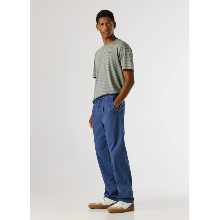 pantalon homme  pepe jeans relaxed loose poplin pant