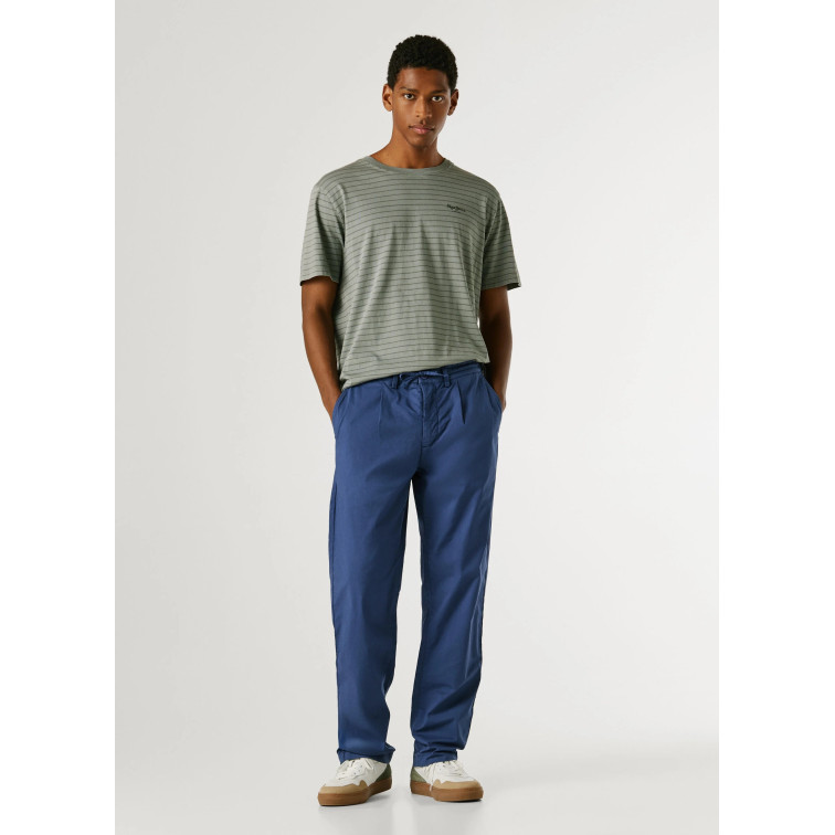 pantalon homme  pepe jeans relaxed loose poplin pant